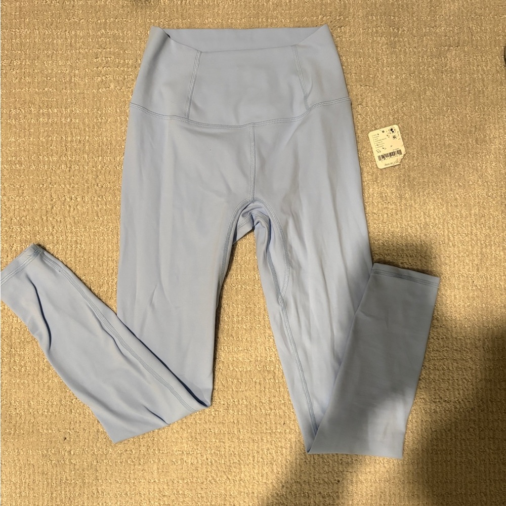 Free People Blue High-Waisted Leggings